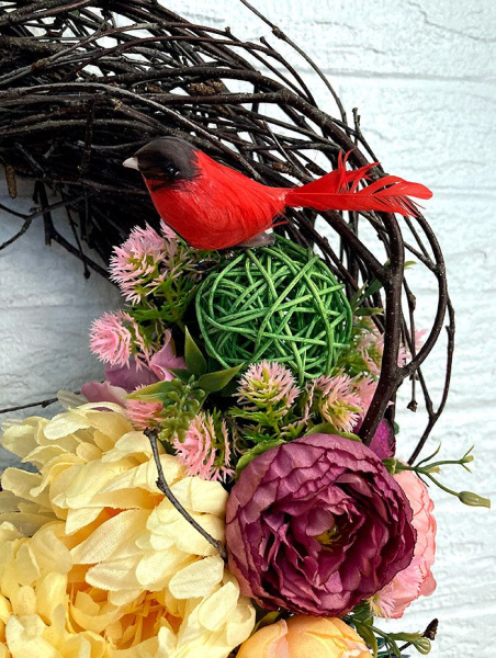 Венок декоративный "Цветочный"